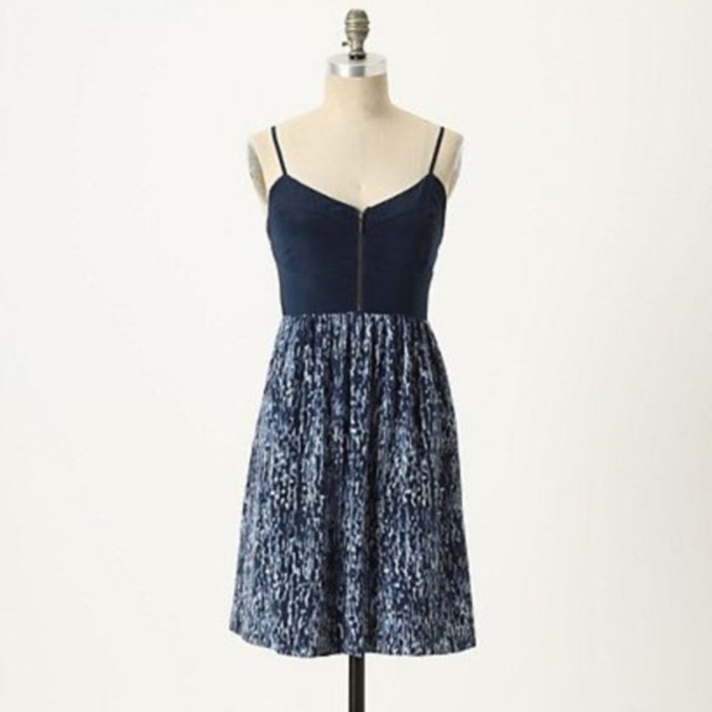 Anthro Moulinette Soeurs In the City Silk Dress 6